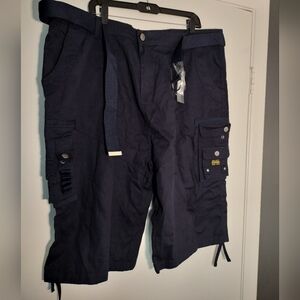 Men's baby blue cargo shorts